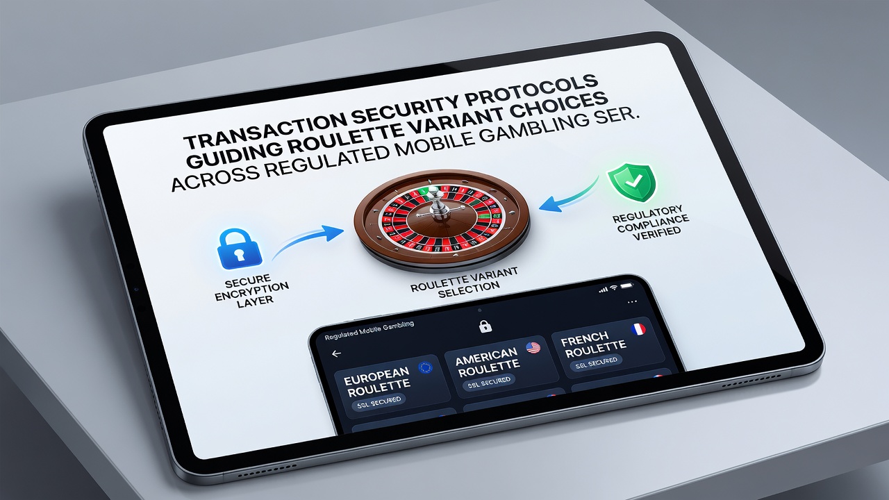 Mobile screen showing authenticated roulette variants with security protocol indicators active